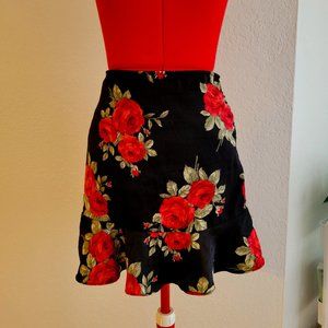 2/$14 - Forever 21 Floral Ruffle Mini Skirt